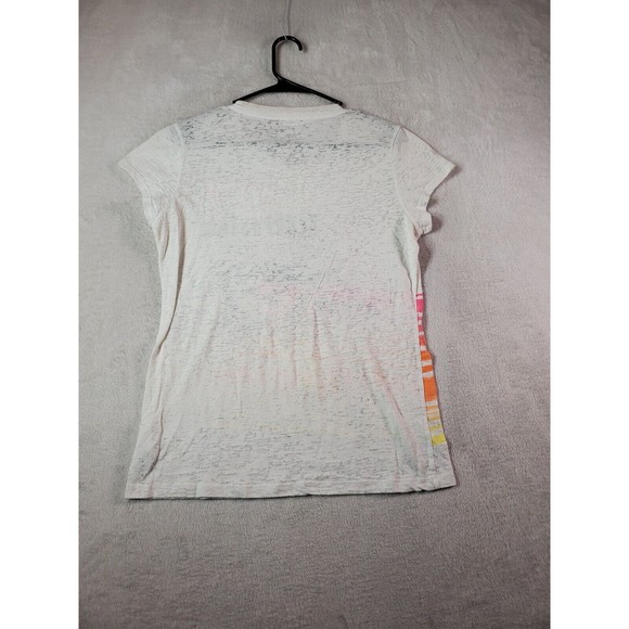 Aéropostale T Shirt Juniors Size XL White Graphic Print Short Sleeve Round Neck - Picture 2 of 6